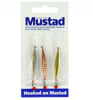 Набор зимних блесен Mustad Хищник PR-53 2,8 гр 3 шт/упак